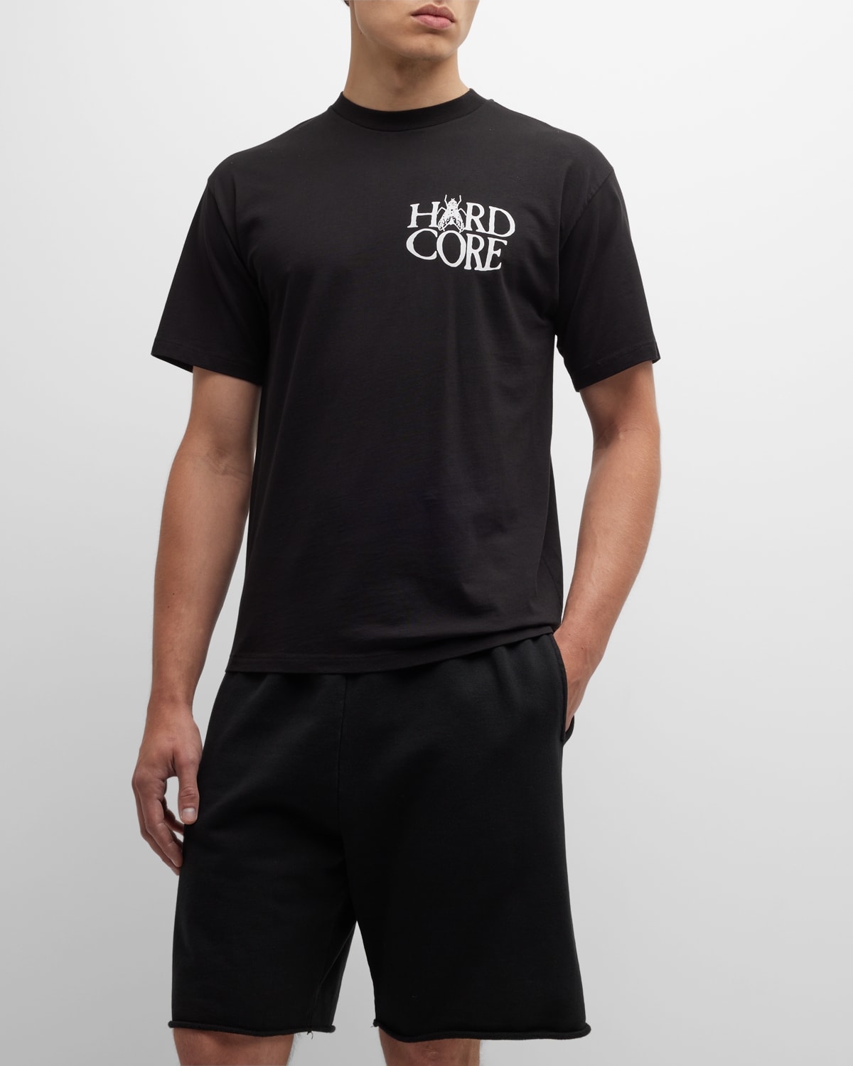 Aries Palm T-shirt In Black