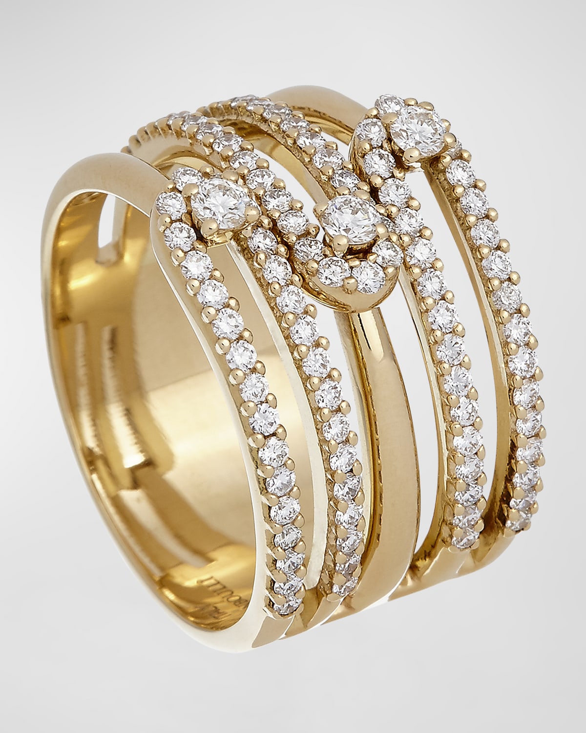 Krisonia 18k Yellow Gold Ring With Diamonds
