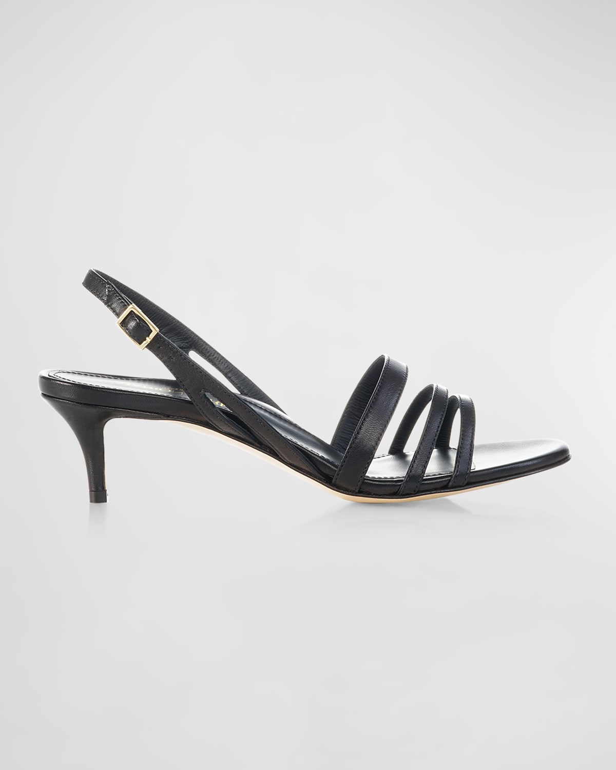 Marion Parke Trisha Multi-strap Slingback Sandals In Black