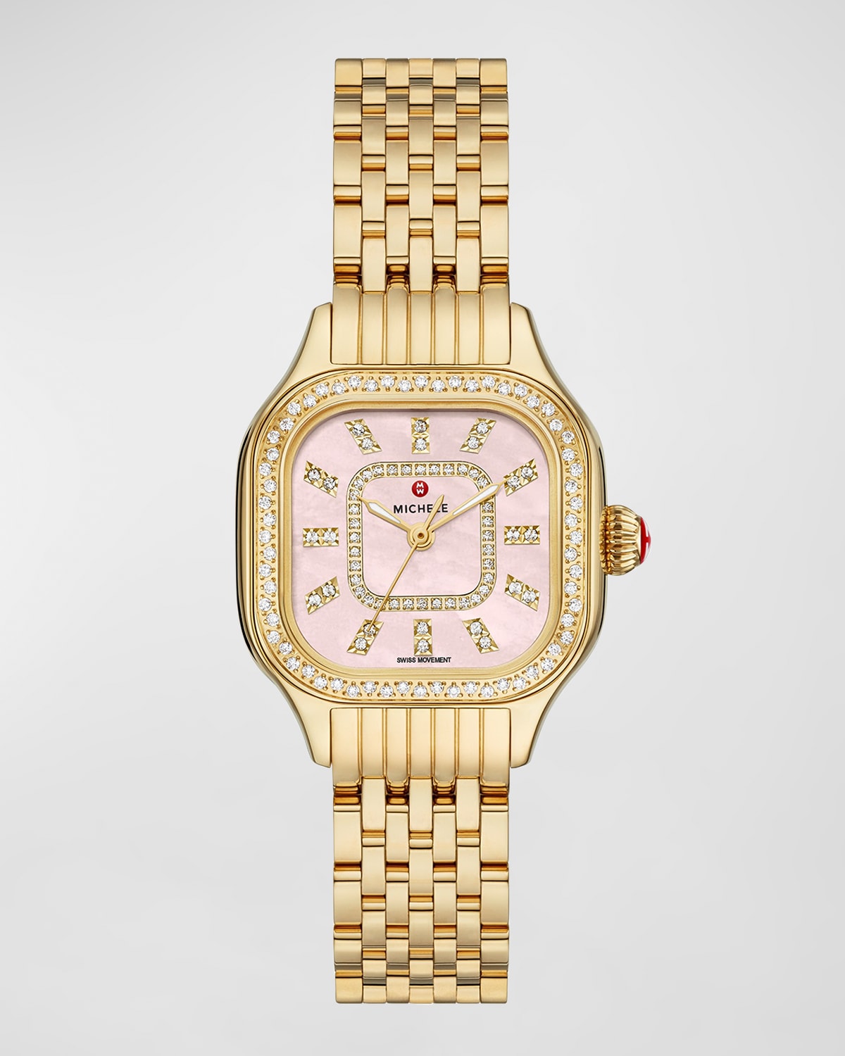 29mm Meggie Diamond Bezel and Mother-of-Pearl Watch, Gold/Rose