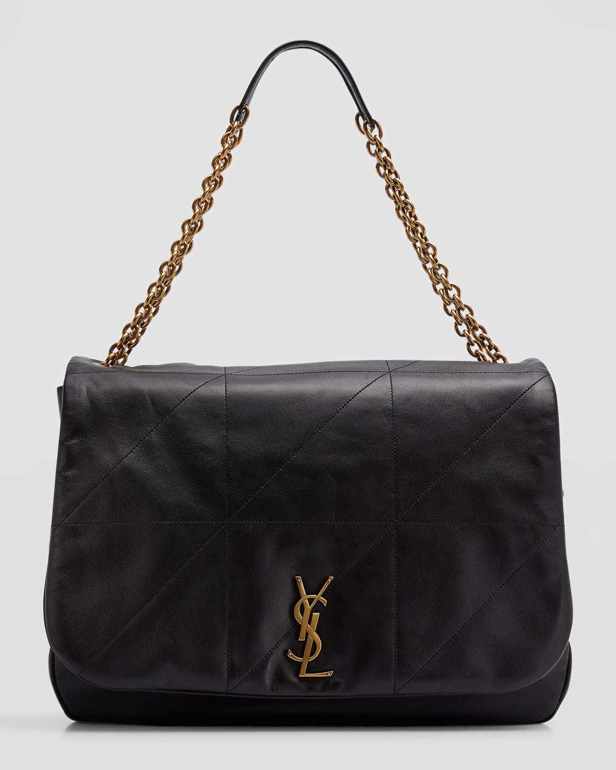 Saint Laurent Jamie 4.3 Maxi Quilted Lambskin Chain Shoulder Bag In Black