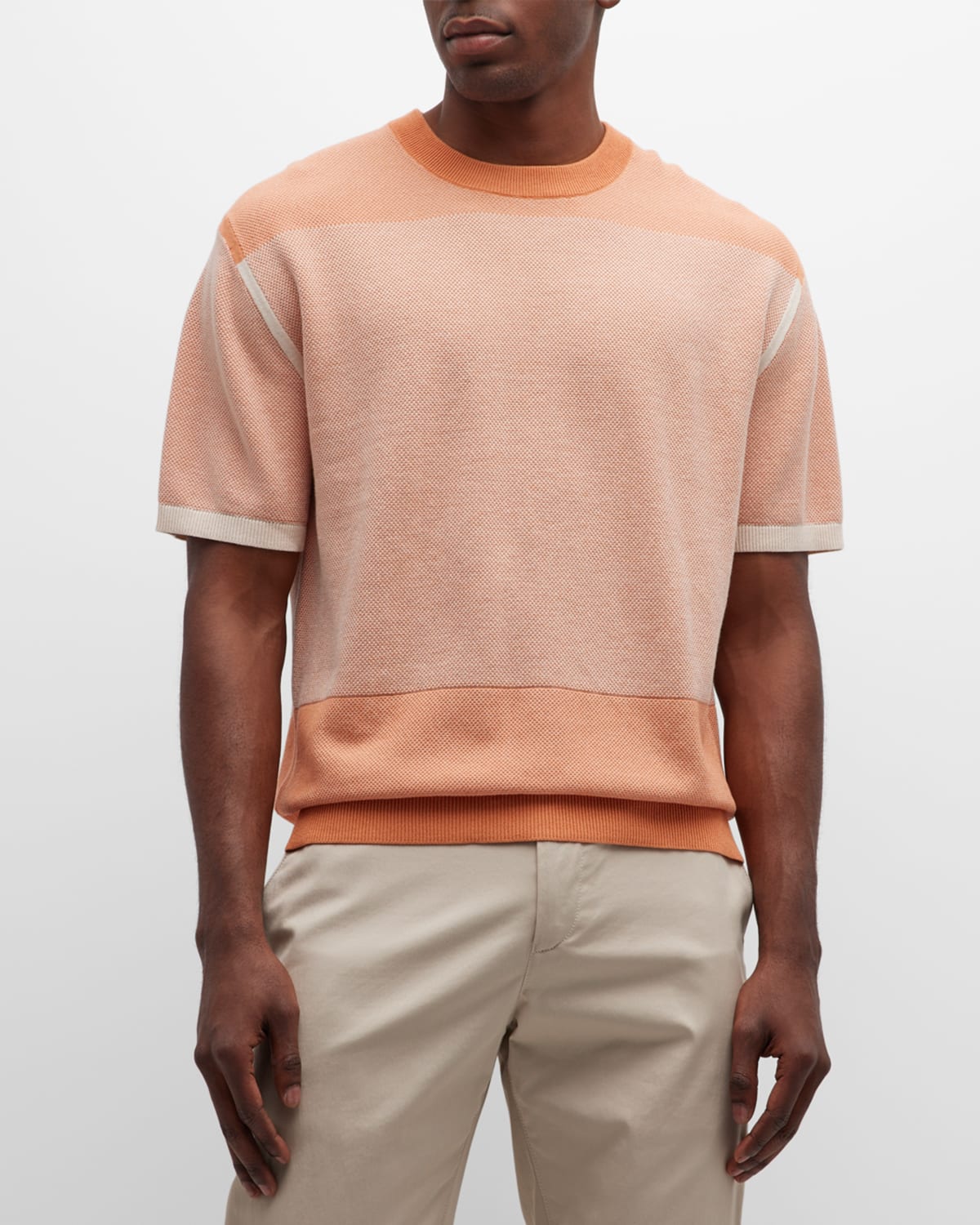 Paul Smith Men's Organic Cotton T-shirt In Orange