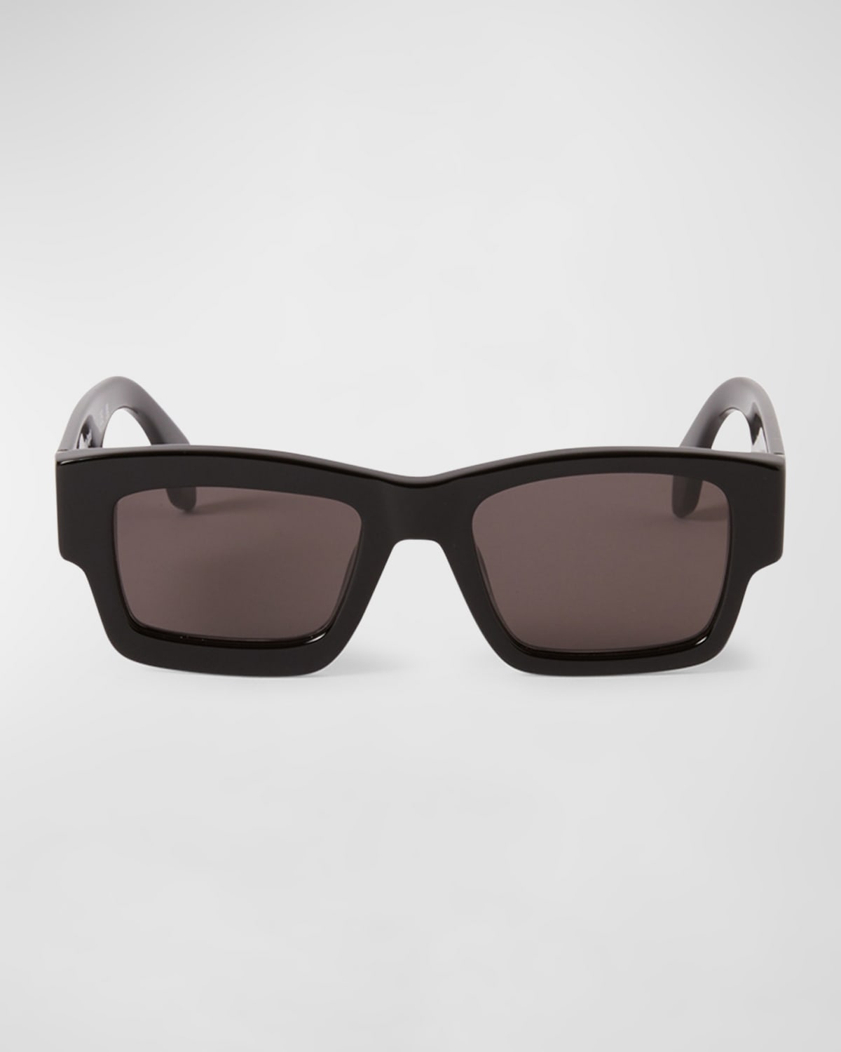 Shop Palm Angels Murray Monochrome Square Acetate Sunglasses In Black Dark Grey