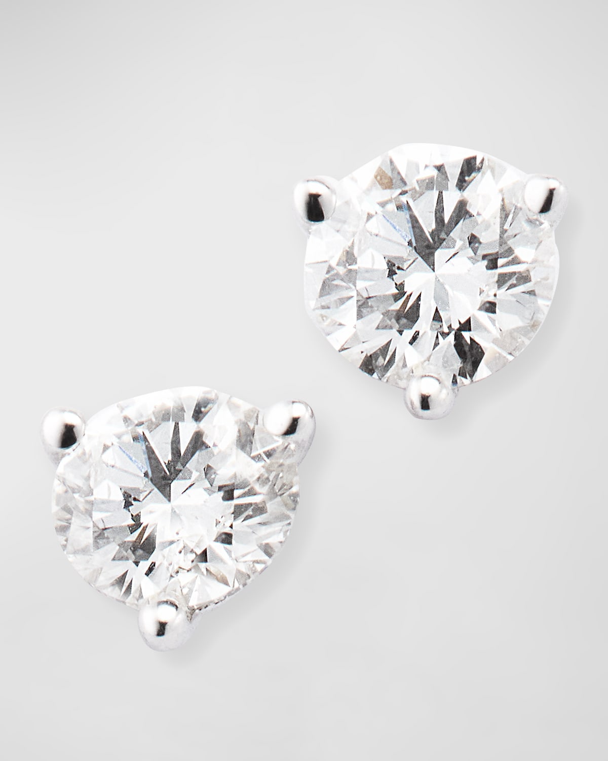 18k White Gold Martini Diamond Earrings