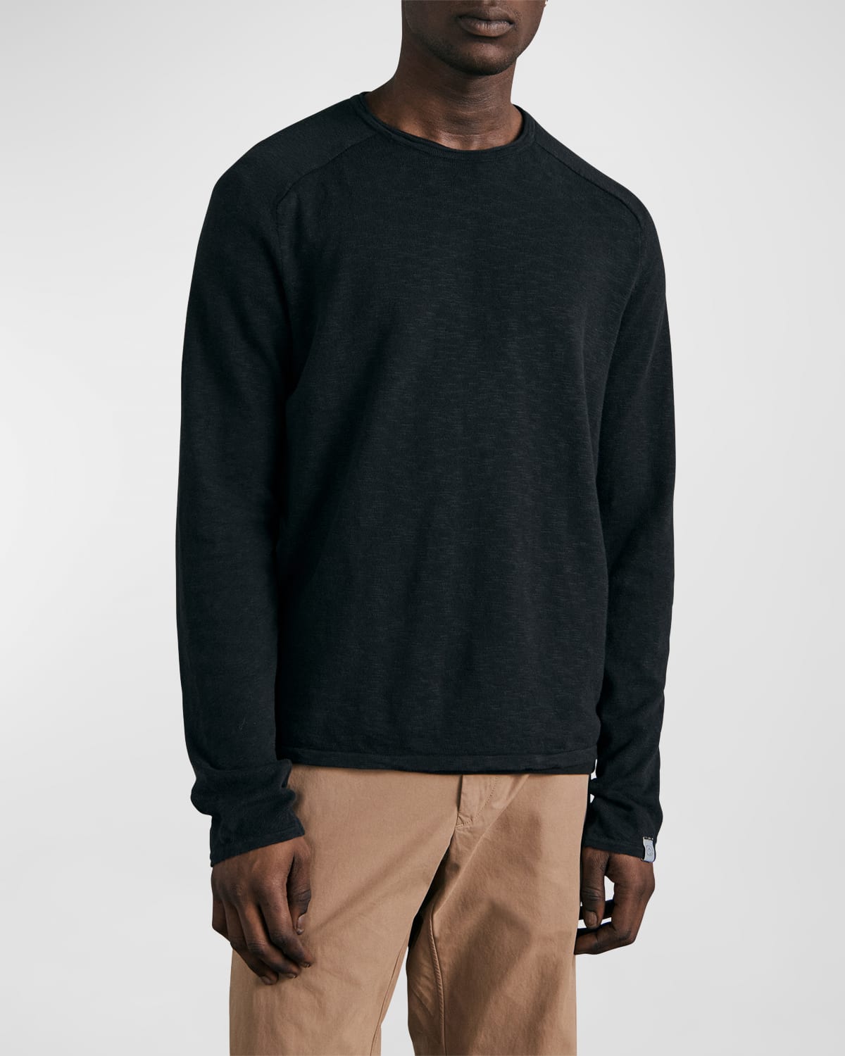 Rag & Bone Men's Luke Raglan Crew T-shirt In Dark Grey