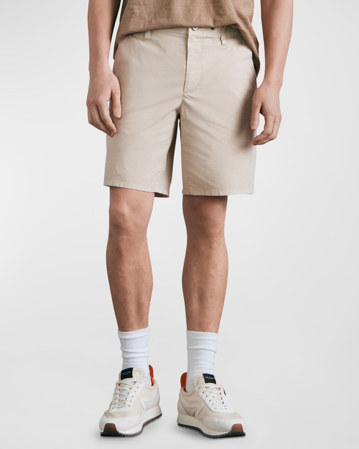 Rag & Bone Men's Perry Stretch Twill Shorts In Grey