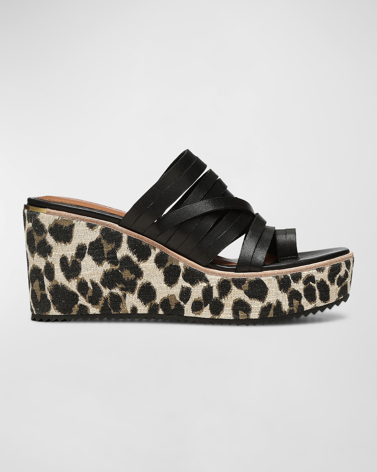 Donald J Pliner Ithaca Multi Toe-ring Wedge Sandals In Blk