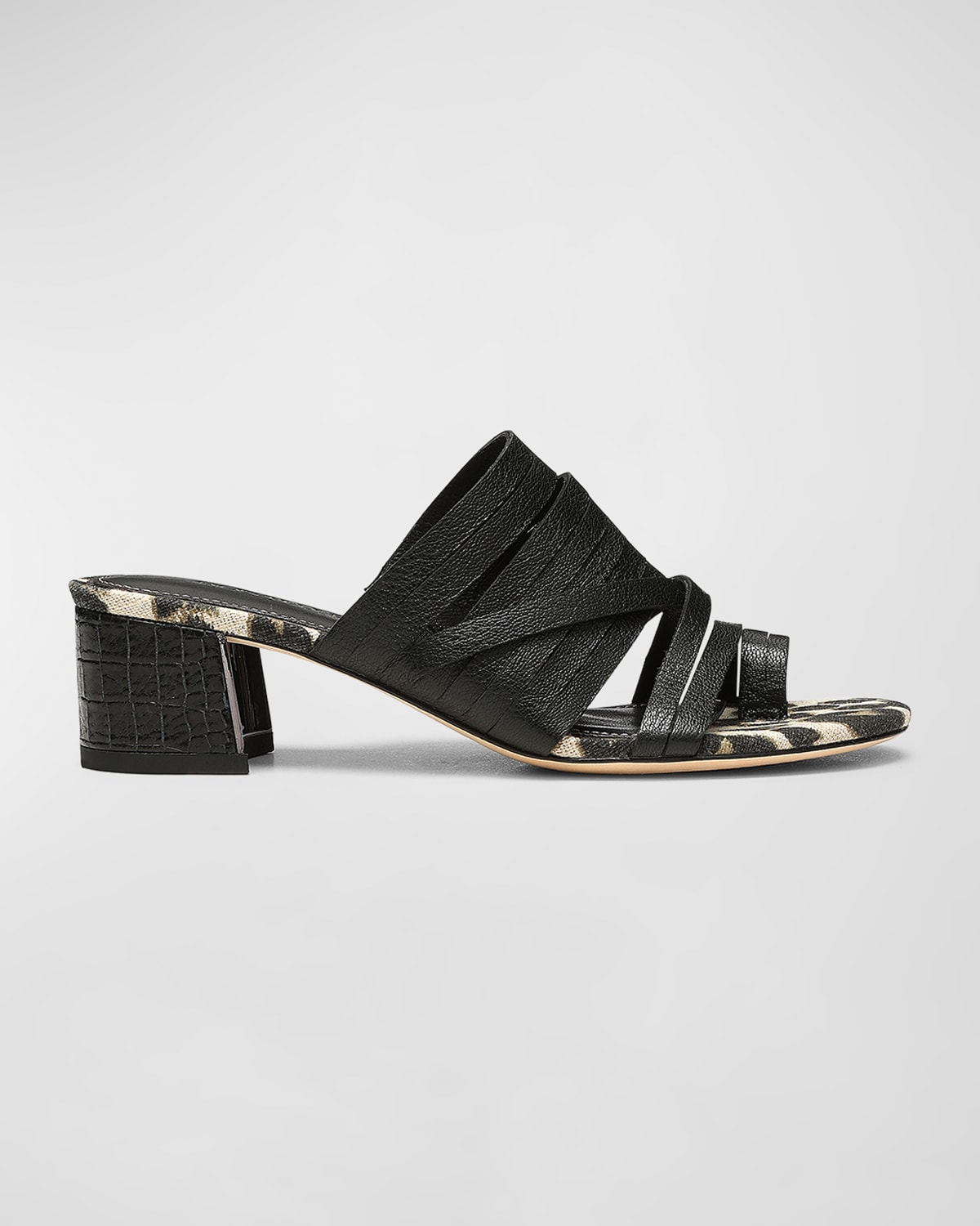 Marlow Strappy Toe-Ring Mule Sandals