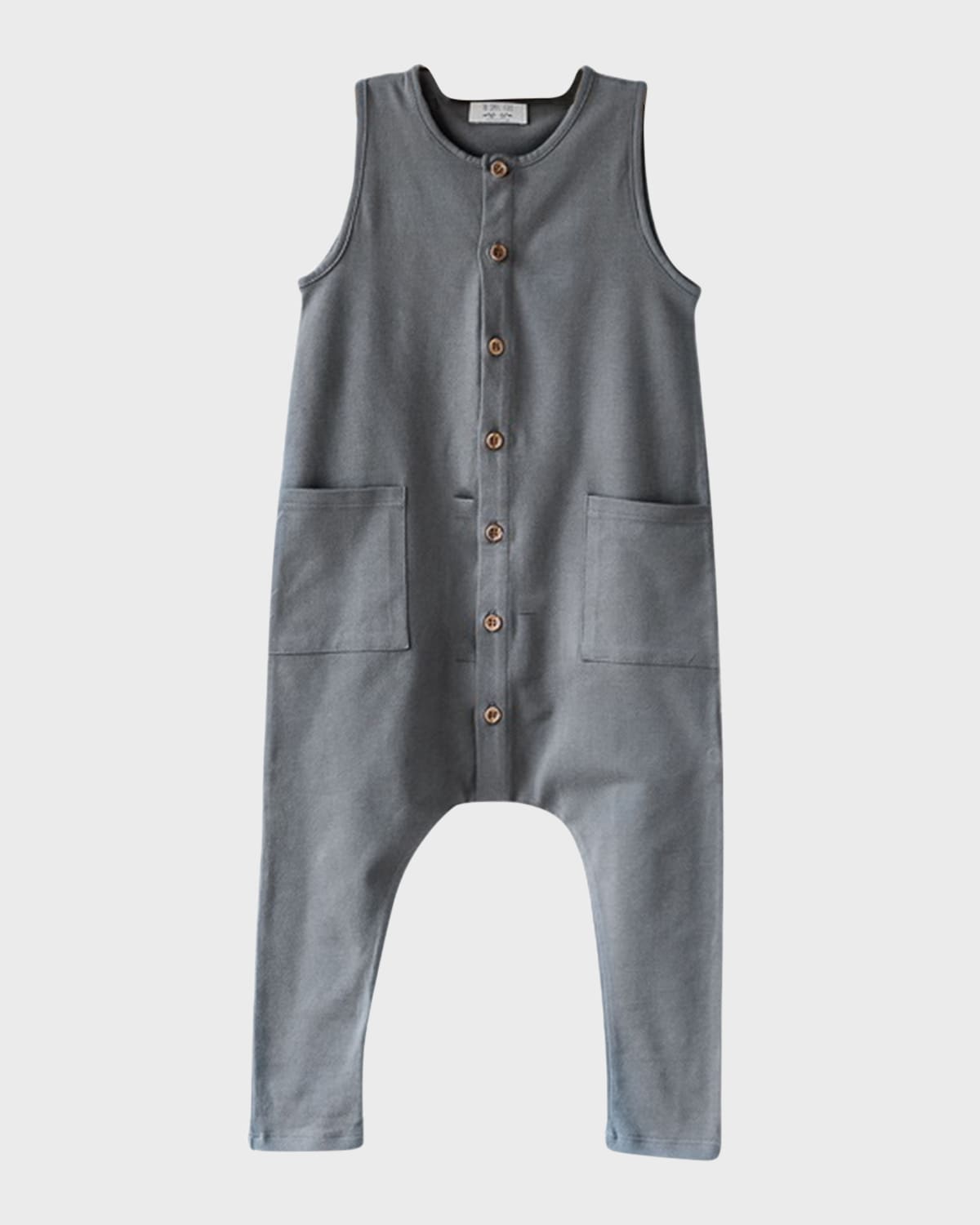 THE SIMPLE FOLK GIRL'S THE FREE RANGE ORGANIC COTTON PLAYSUIT 