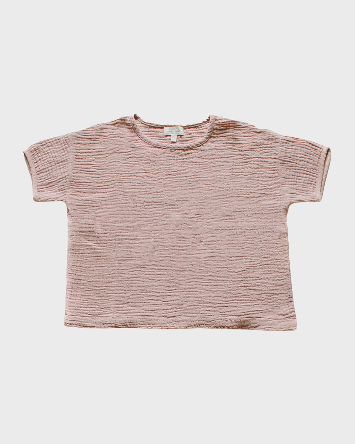 The Simple Folk Kid's Organic Muslin Top In Antique Rose