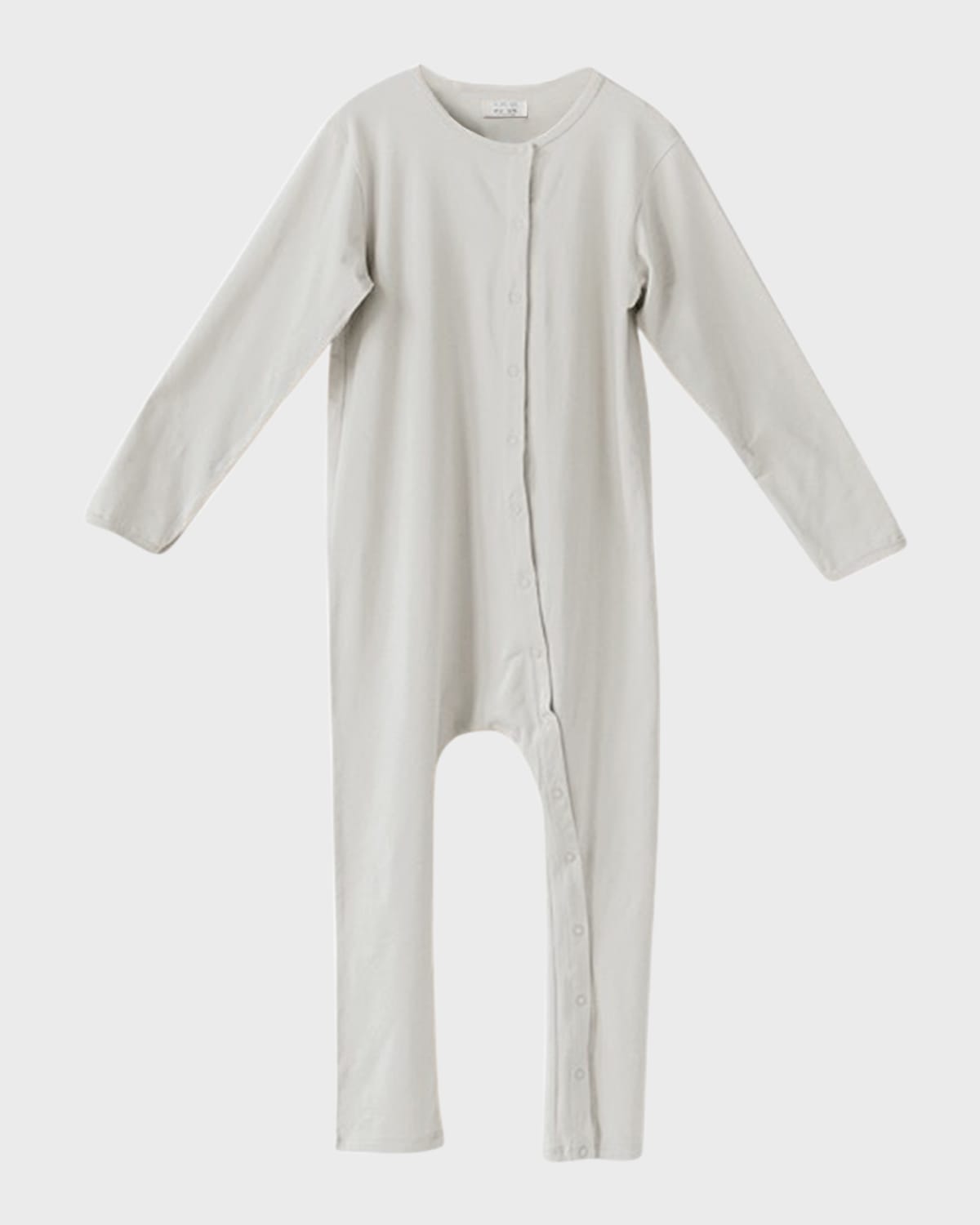 The Simple Folk Kid's Organic Cotton Coverall Pajamas In Undyed
