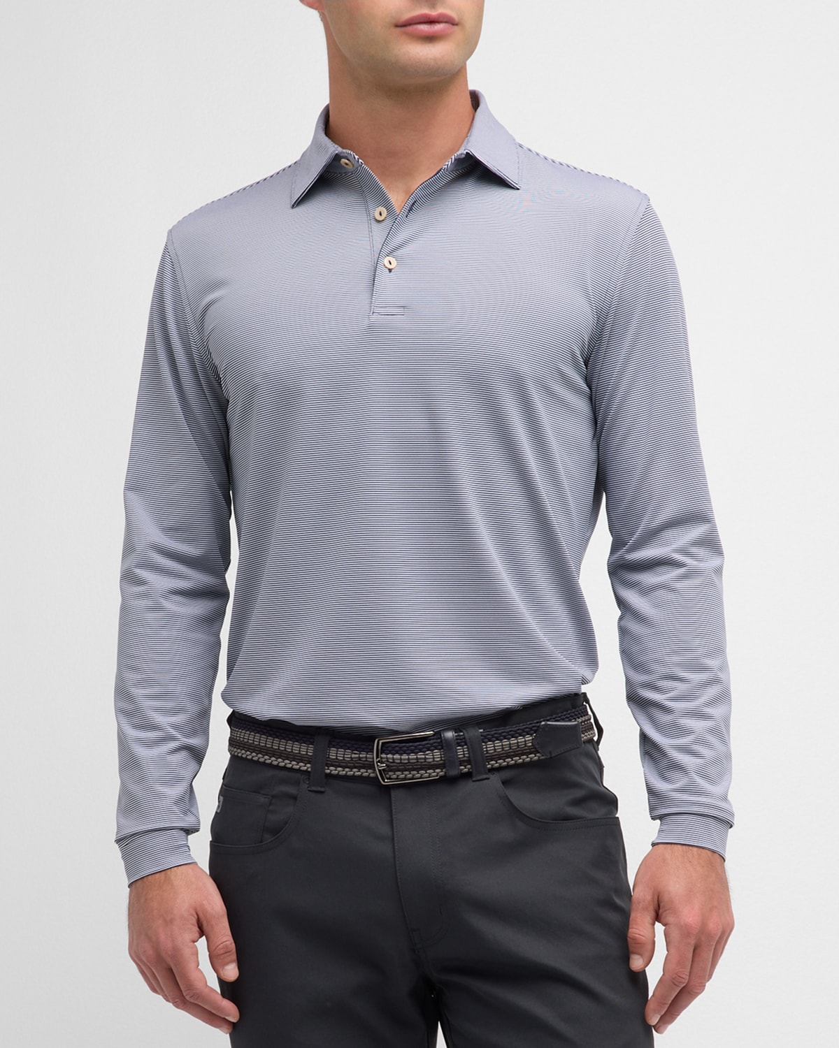 Peter Millar Men s Jubilee Long Sleeve Performance Polo Shirt