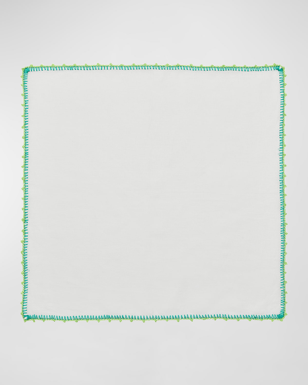 Two-Tone Knotted-Edge Linen Napkin
