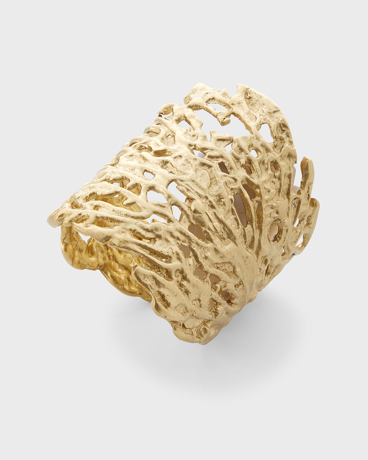 Kim Seybert Coral Cuff Napkin Ring In Gold