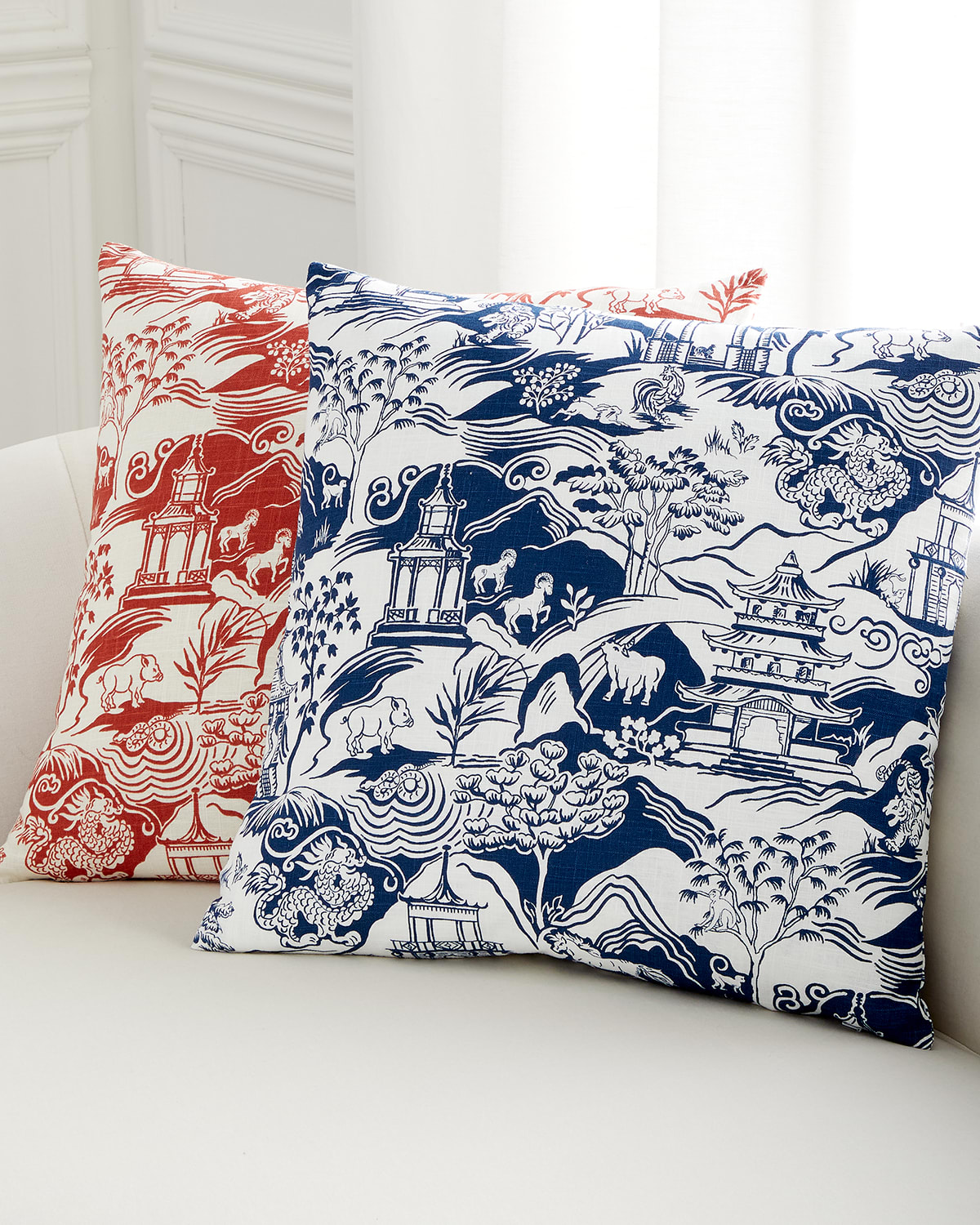 Eastern Accents Tenzin Decorative Pillow In Crimson