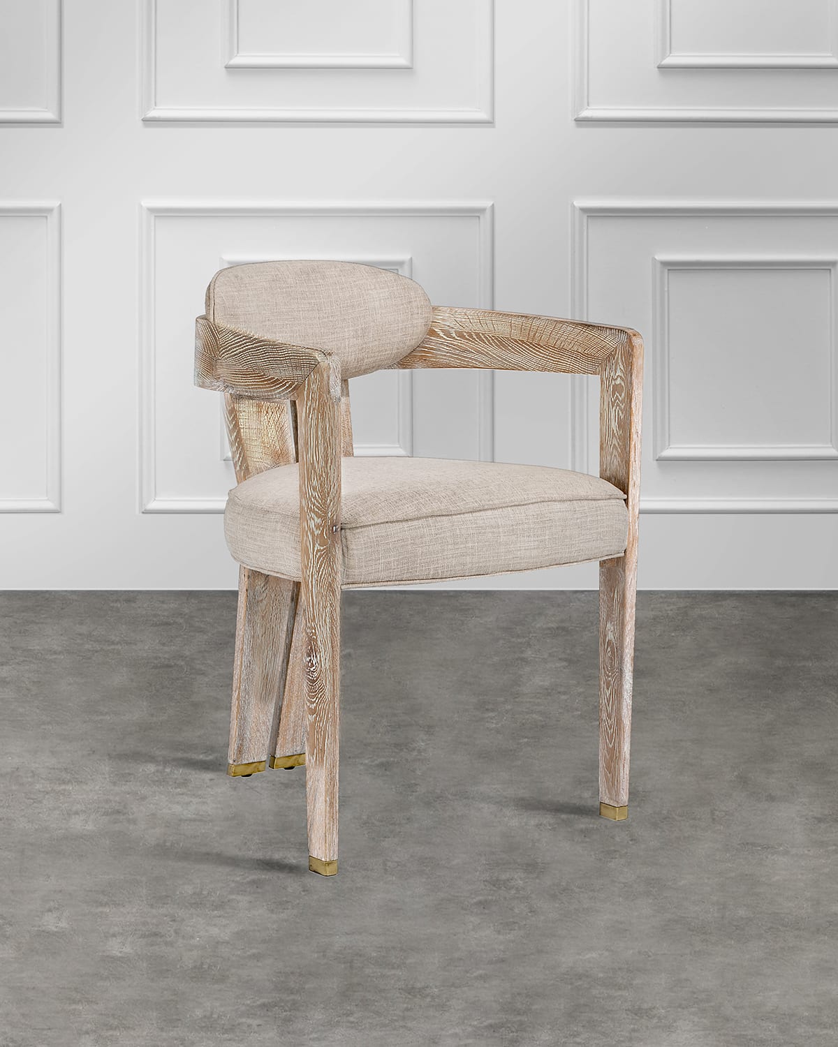 Interlude Home Maryl Linen Dining Chair - Cream