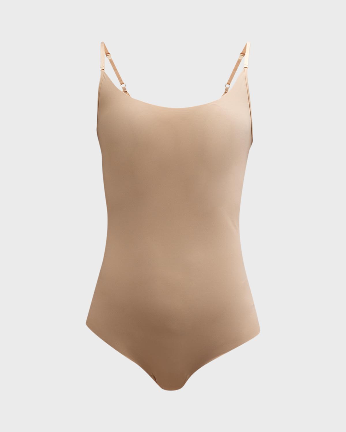 Commando Classic Cami Thong Bodysuit In Beige