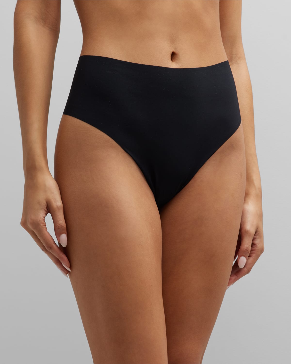 Commando High-rise Zone Smoothing Thong In Black