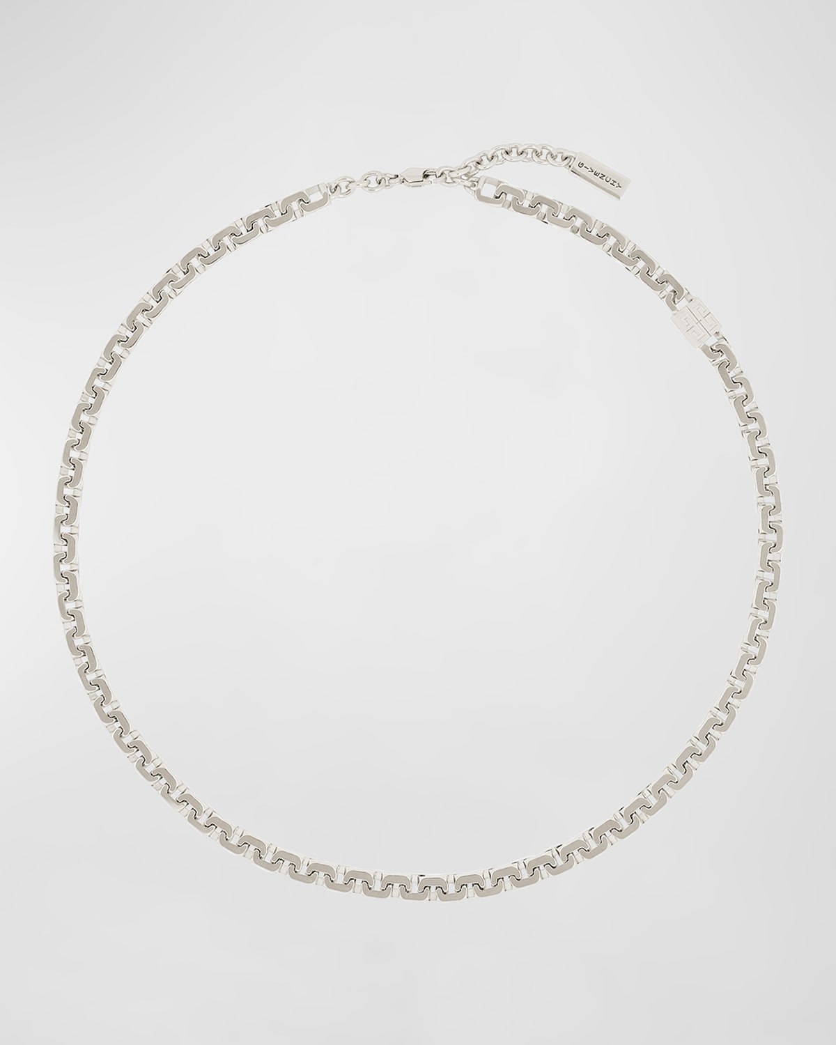 Givenchy Men's Silvertone Short G-chain Necklace In Silvery