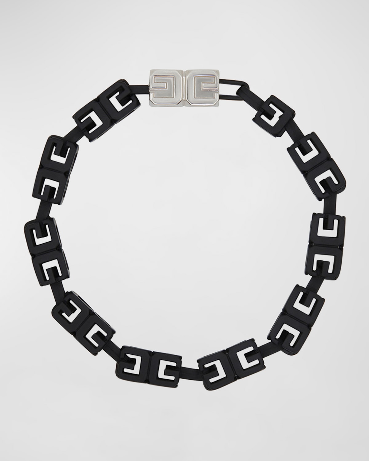 Givenchy Men's Enamel G-cube Necklace In Black