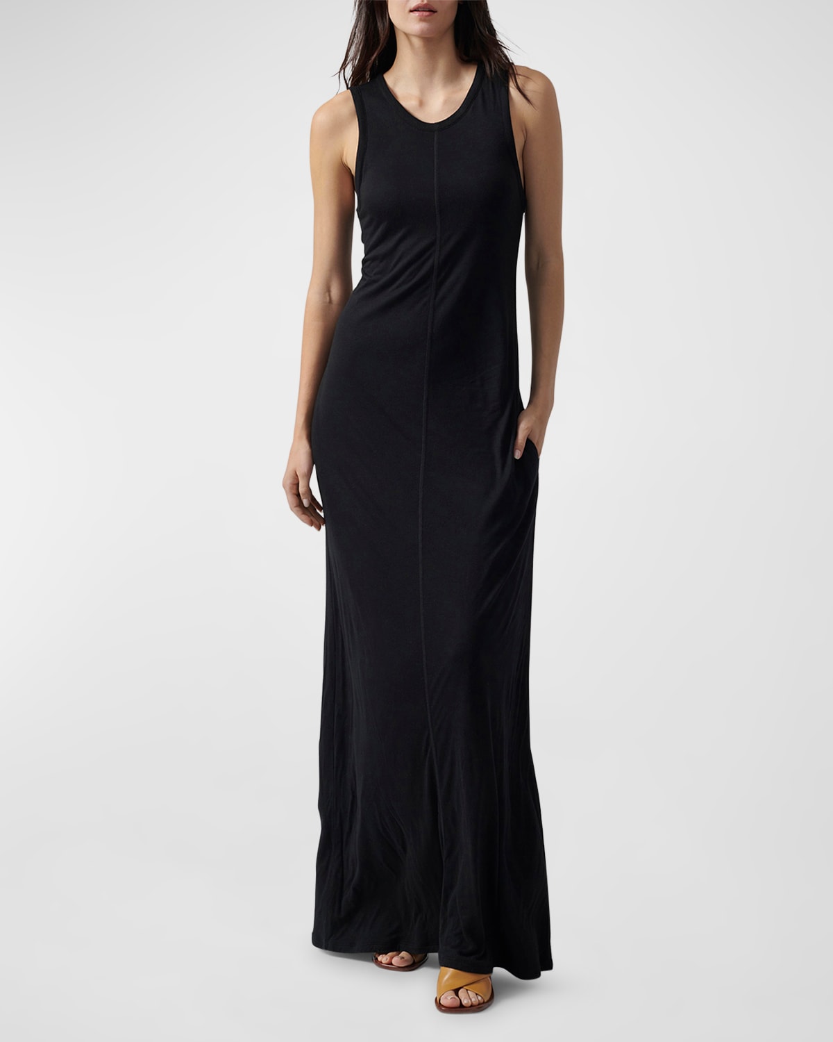 Atm Anthony Thomas Melillo Women's Modal Sleeveless Maxi Dress In Black