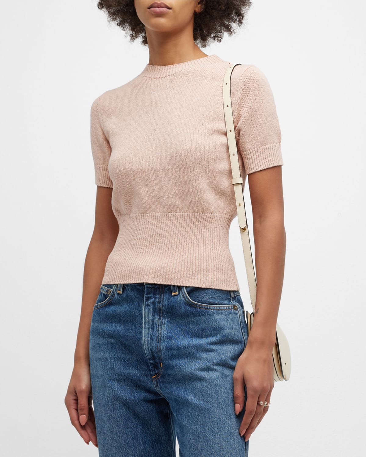 RAG & BONE ADRIENNE SHORT-SLEEVE SWEATER