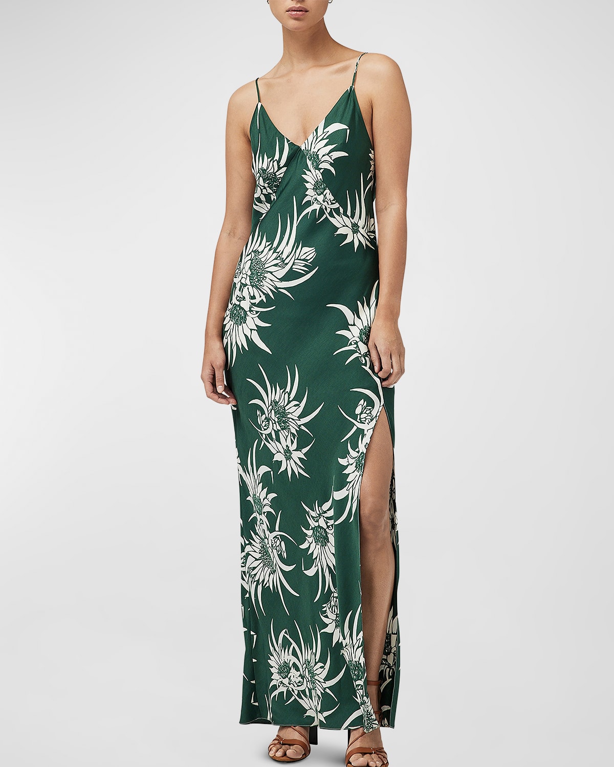 Larissa Floral Silk Slip Dress