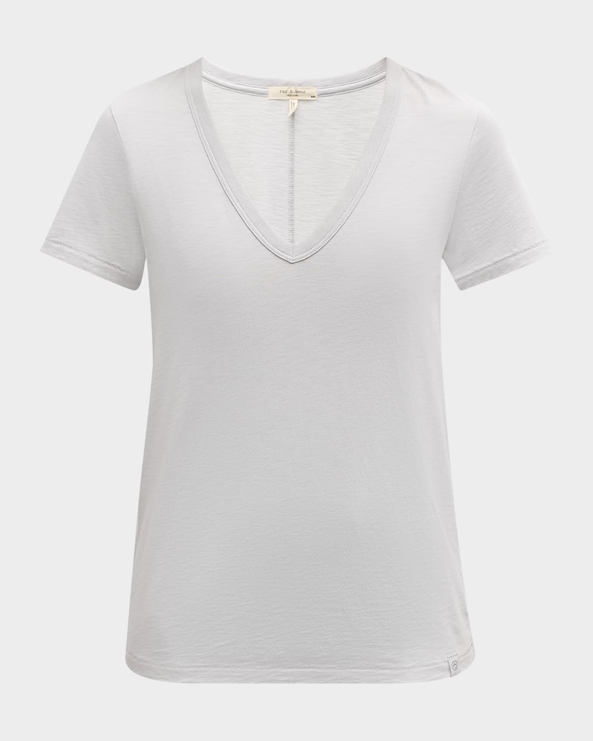 Rag & Bone The Slub Vee In Grey