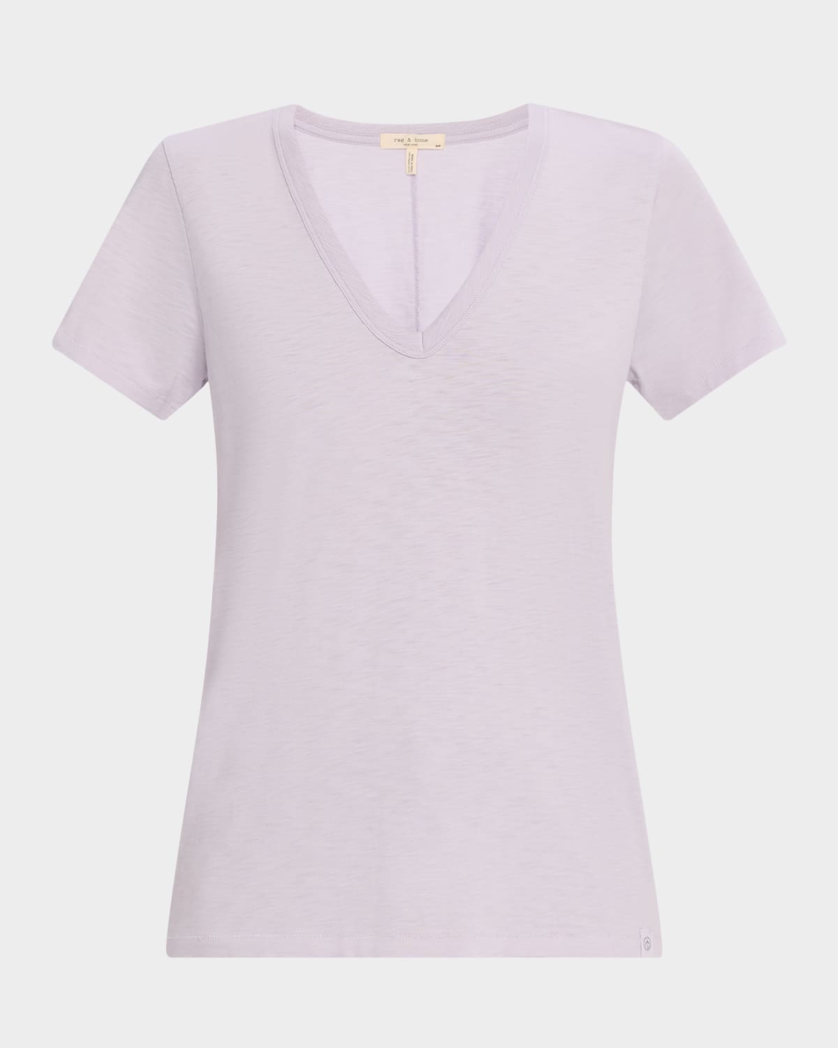 Rag & Bone The Slub Vee In Purple
