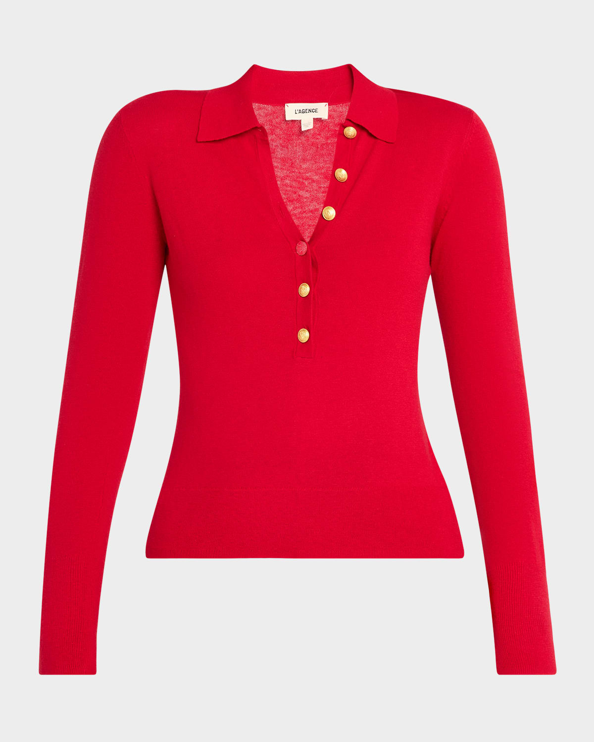 L'agence Sterling Collared Sweater In Multi