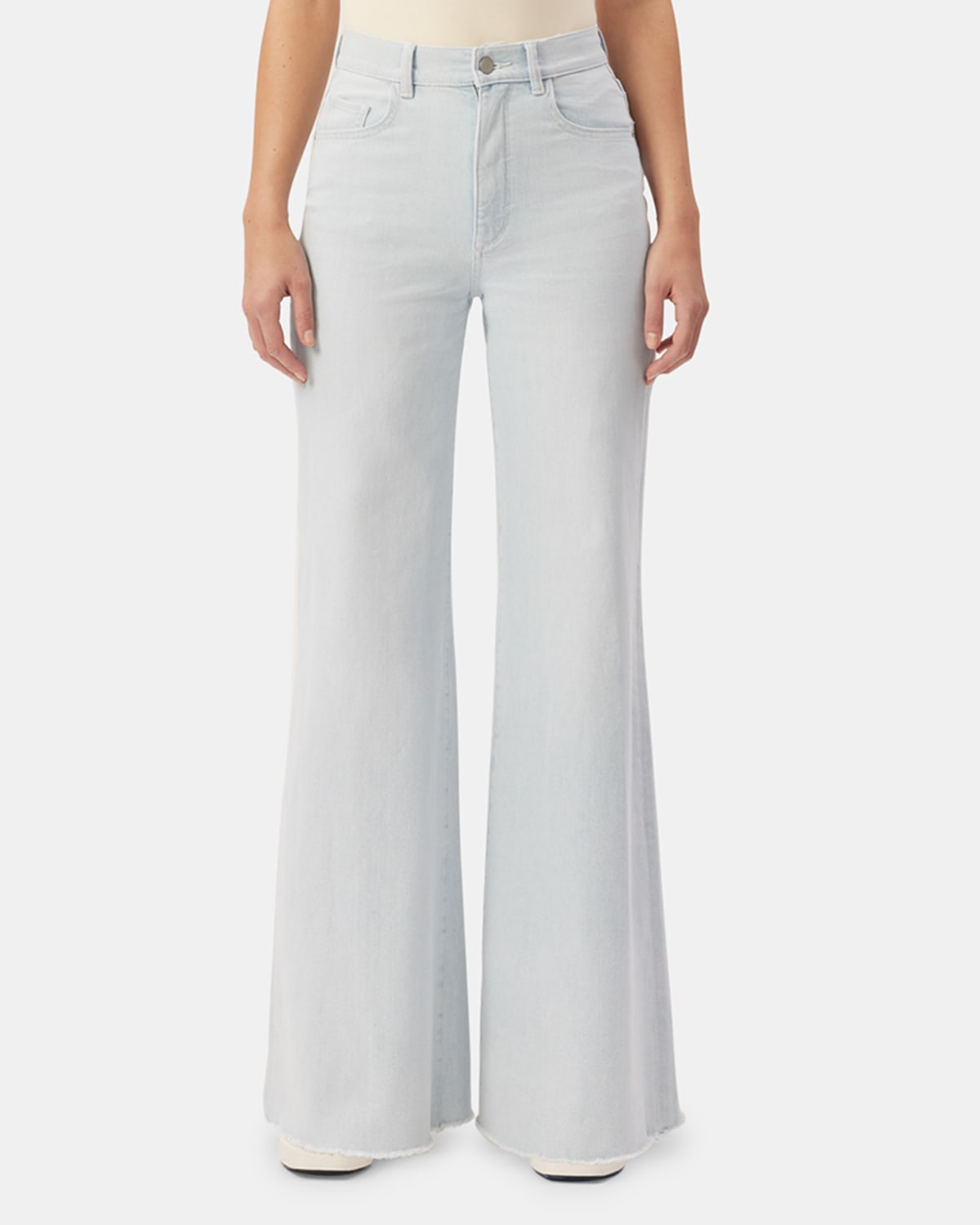 DL Premium Denim Hepburn Wide-Leg High Rise Vintage Jeans