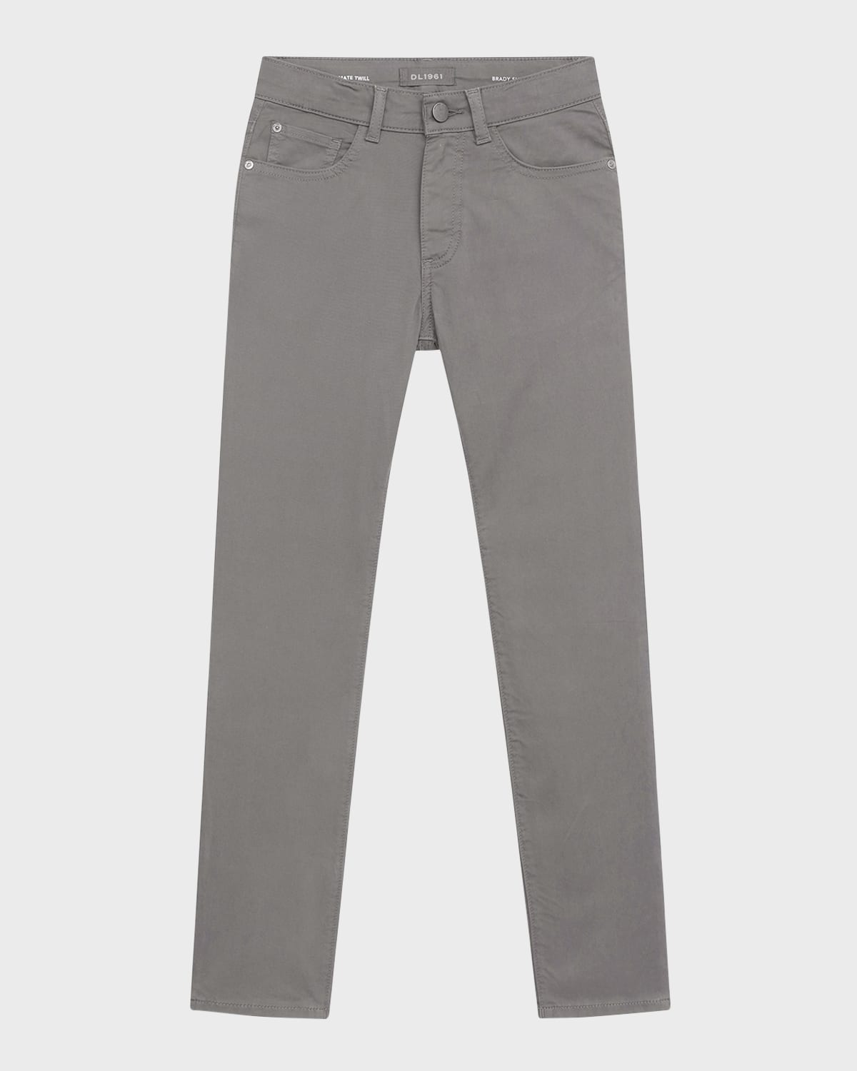 Dl Premium Denim Kids' Boy's Brady Slim Leg Light Wash Jeans In Slate Grey