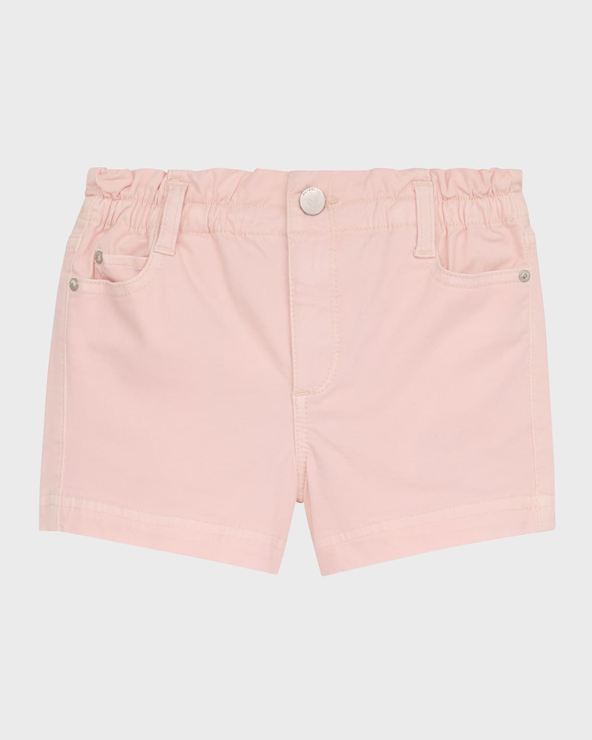 Dl Premium Denim Kids' Girl's Lucy Paperbag Jean Shorts In Pink Peony