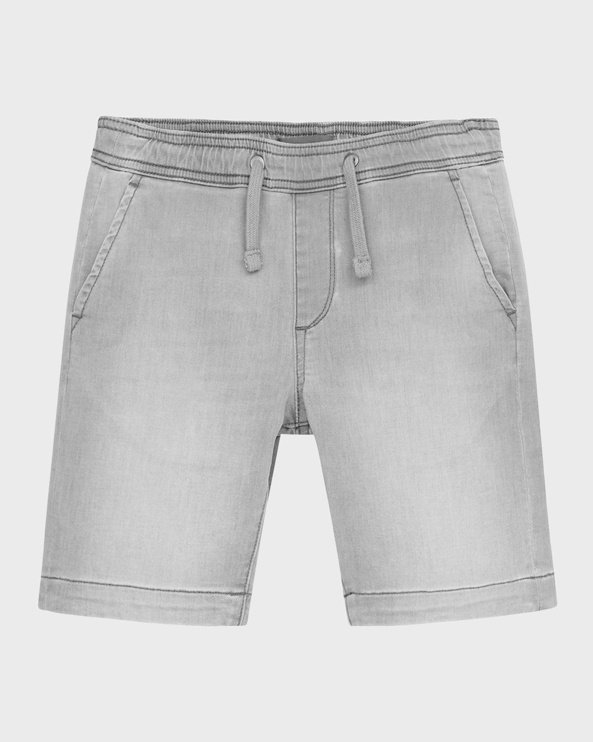 Dl Premium Denim Kids' Boy's Jackson Chambray Shorts In Ether