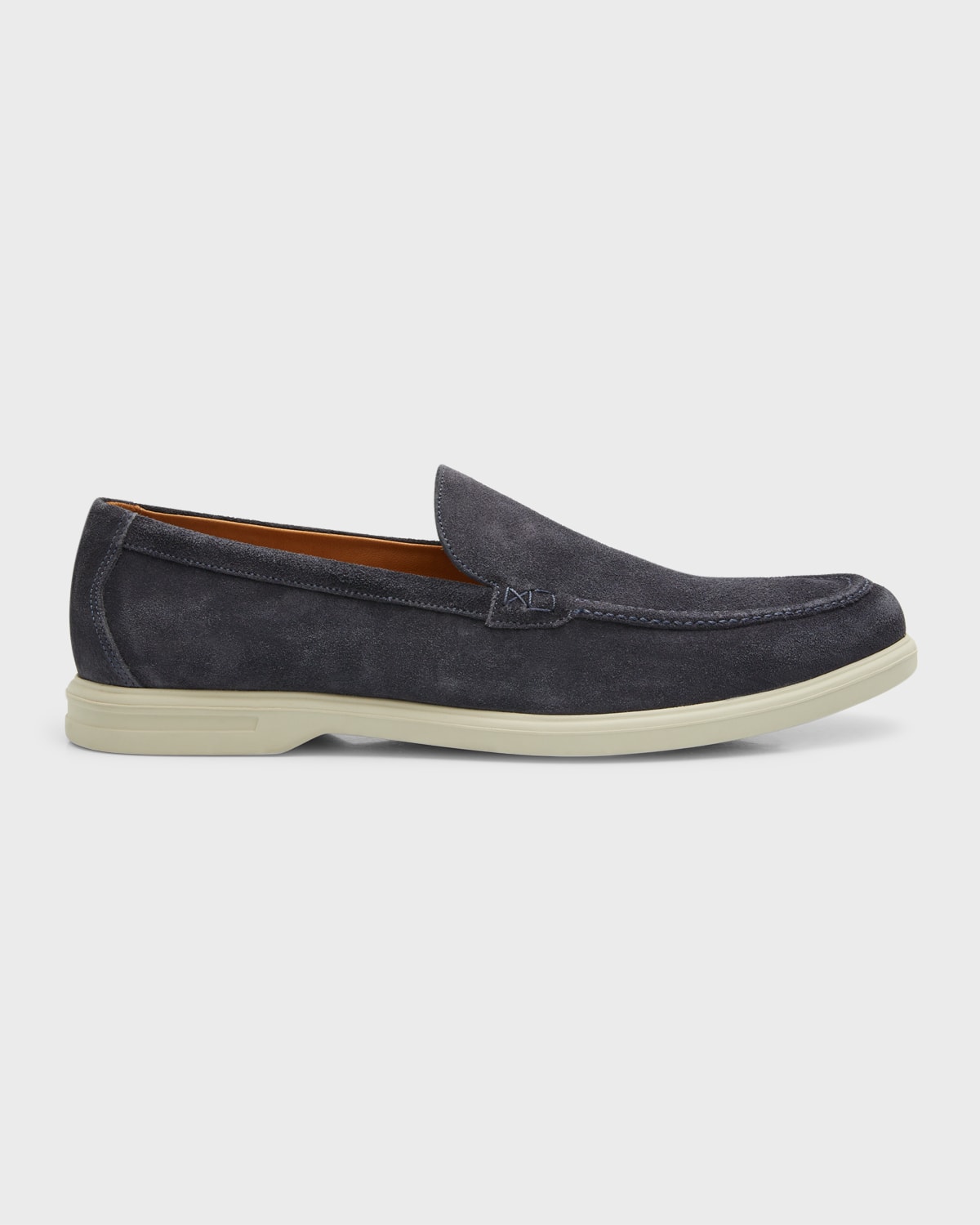 Peter Millar Men's Excursionist Leather Venetian Loafers In Navy