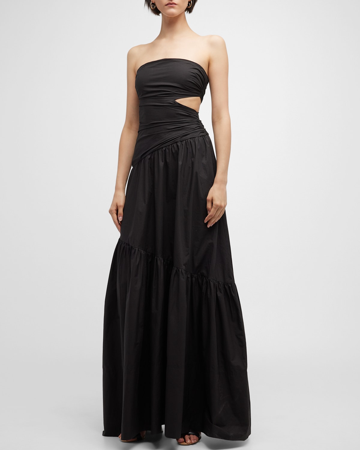 A.l.c Lark Strapless Drop-waist Maxi Dress In Black