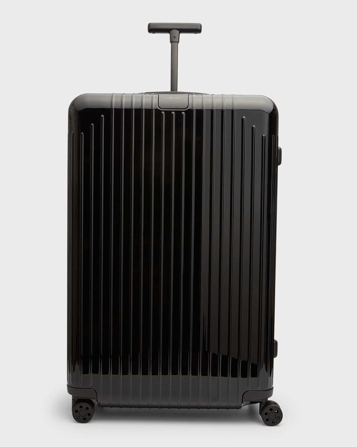 Shop Rimowa Essential Lite Check-in L Luggage In Black