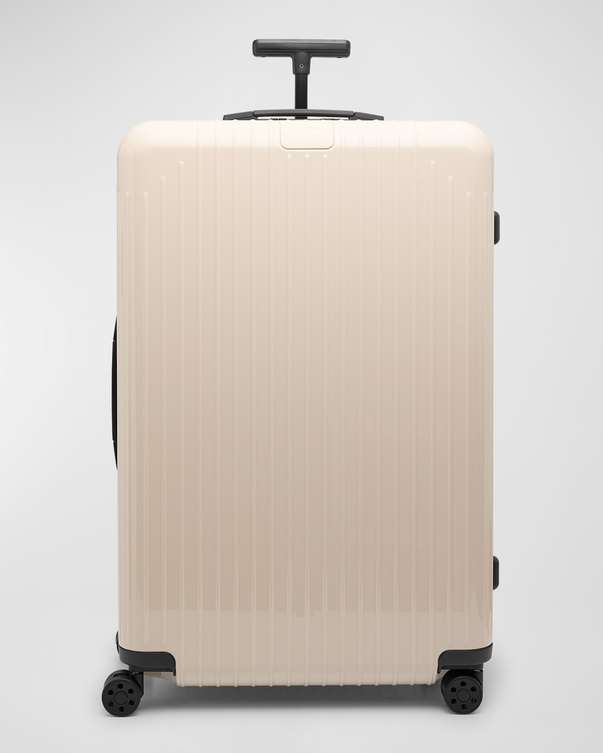 Shop Rimowa Essential Lite Check-in L Luggage In Ivory