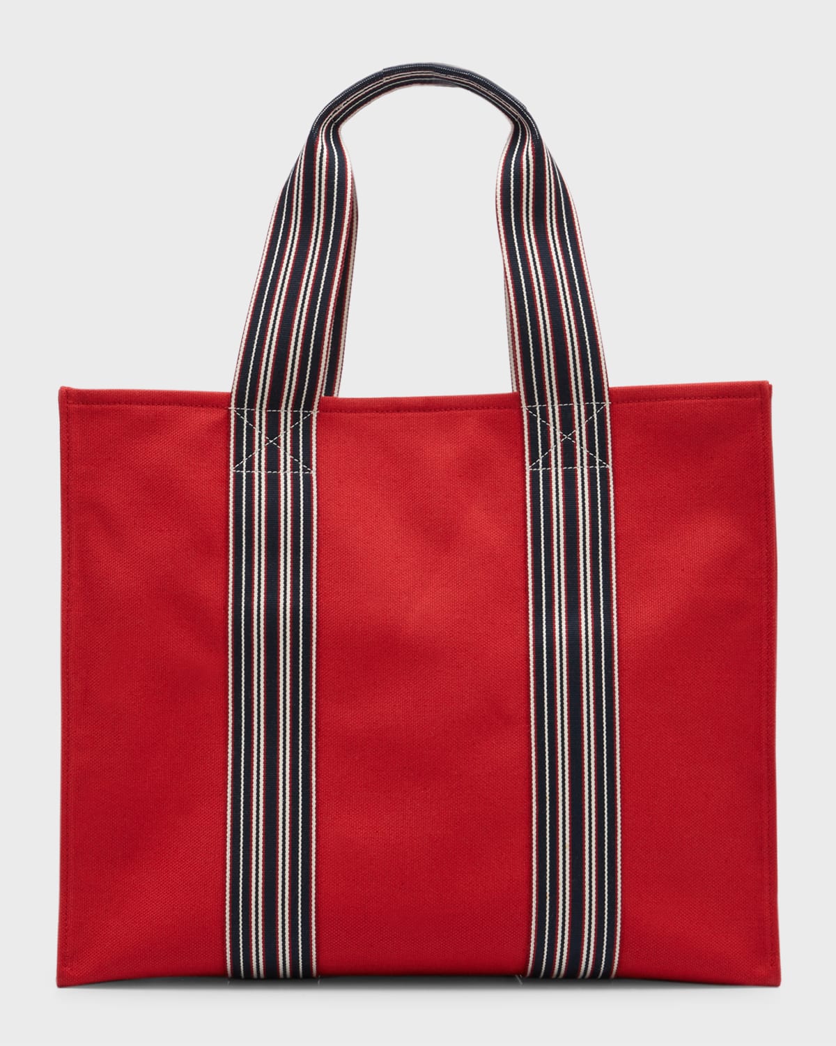 Loro Piana The Suitcase Stripe Canvas Tote Bag