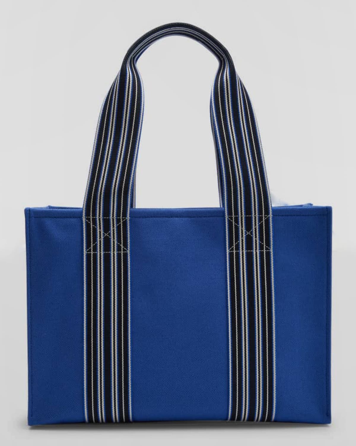 LORO PIANA THE SUITCASE STRIPE CANVAS TOTE BAG