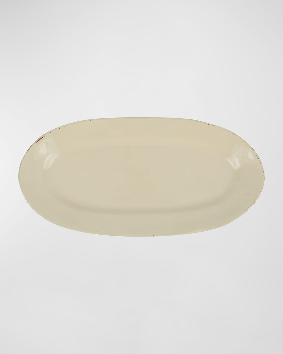 Shop Vietri Cucina Fresca Narrow Oval Platter In Cream