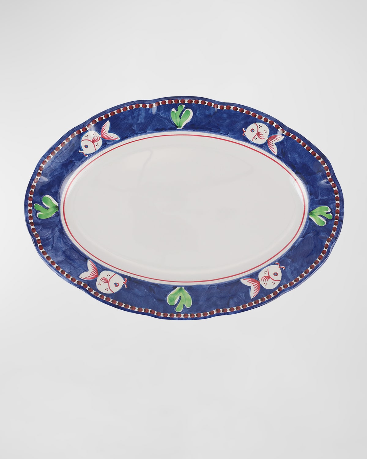 Vietri Melamine Campagna Pesce Oval Platter