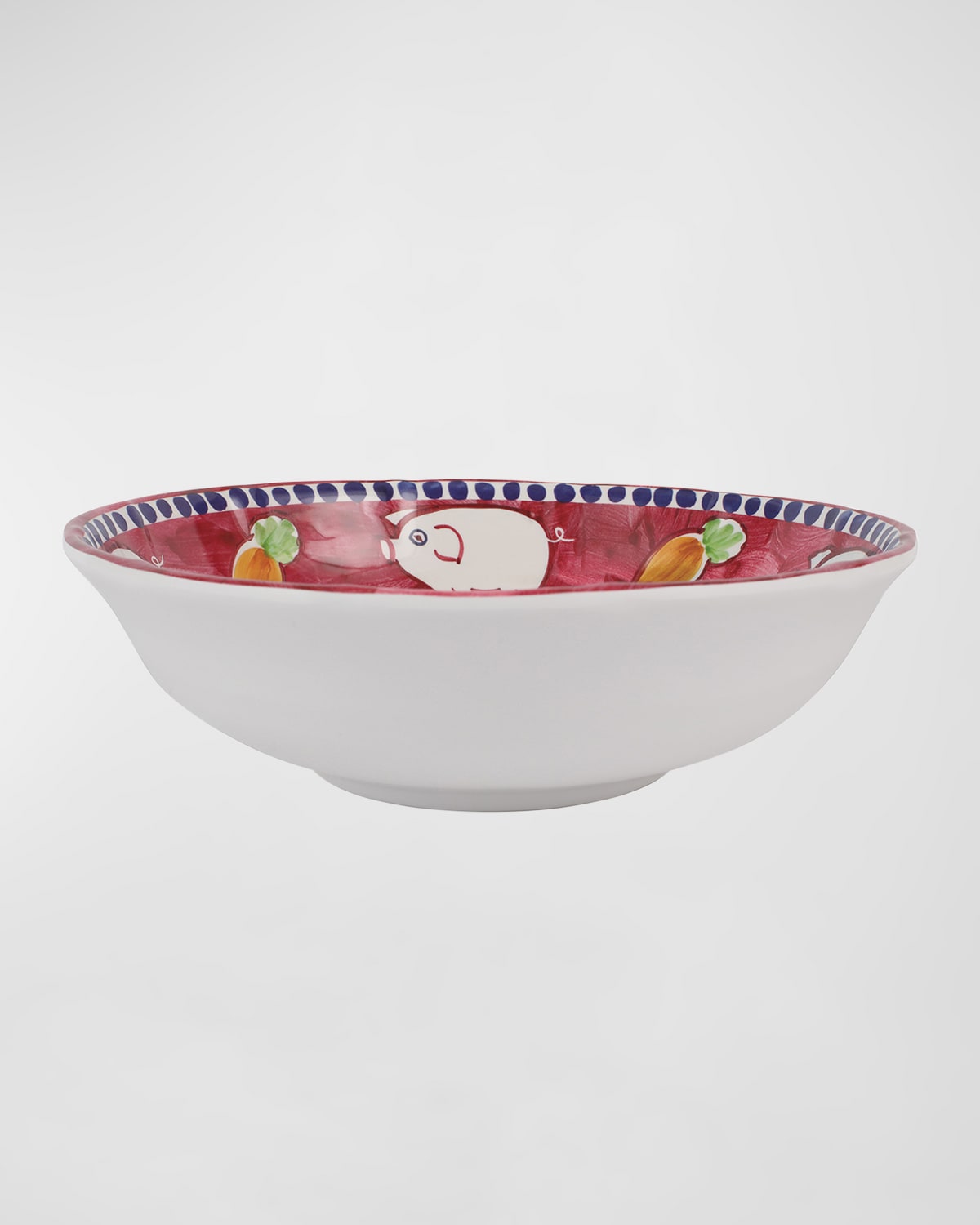 Vietri Melamine Campagna Porco Large Serving Bowl