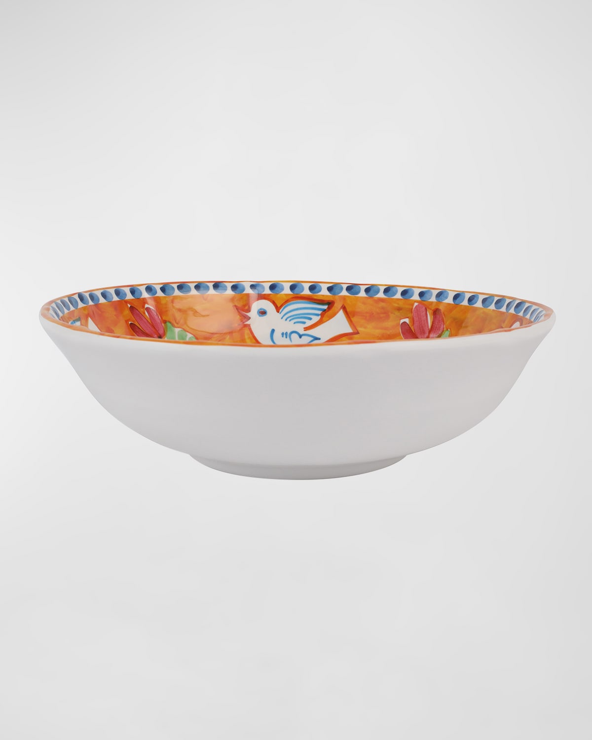 Vietri Melamine Campagna Uccello Large Serving Bowl