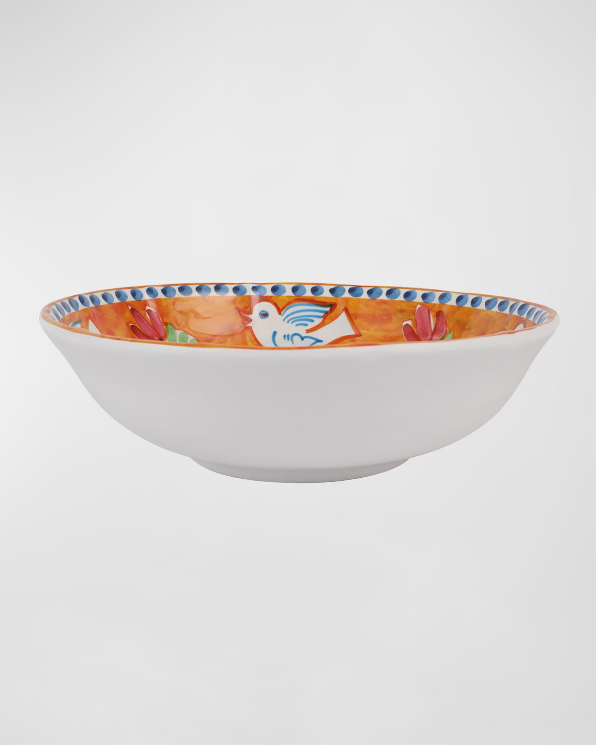 VIETRI MELAMINE CAMPAGNA UCCELLO LARGE SERVING BOWL