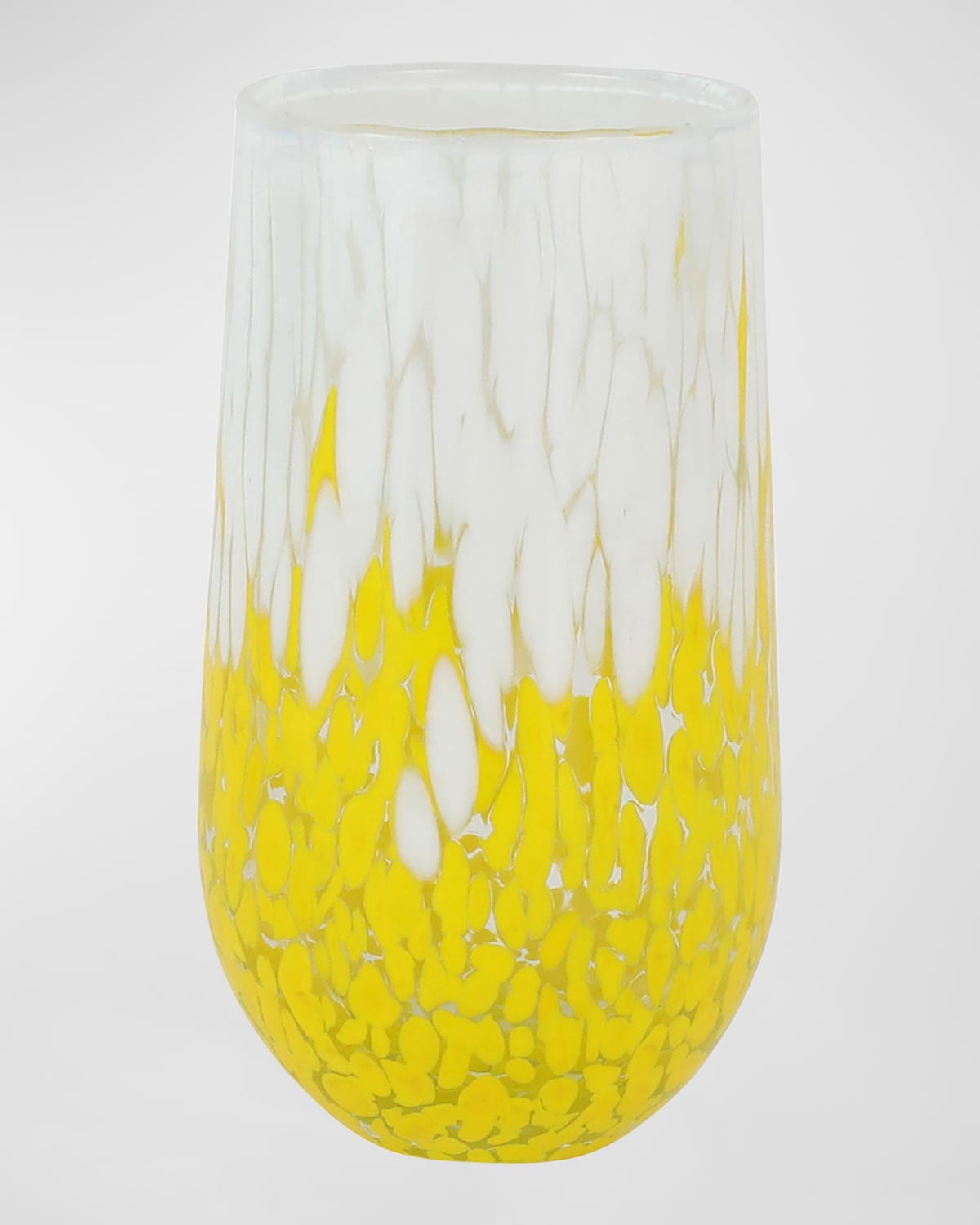 Shop Vietri Nuvola Light High Ball Glass In White And Yellow
