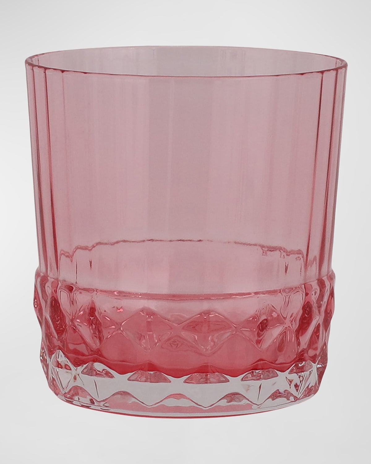 Vietri Deco Short Tumbler, 12 Ounces In Pink