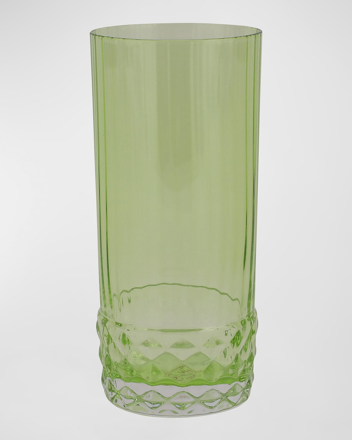 Vietri Deco Tall Tumbler, 16 Ounces In Green