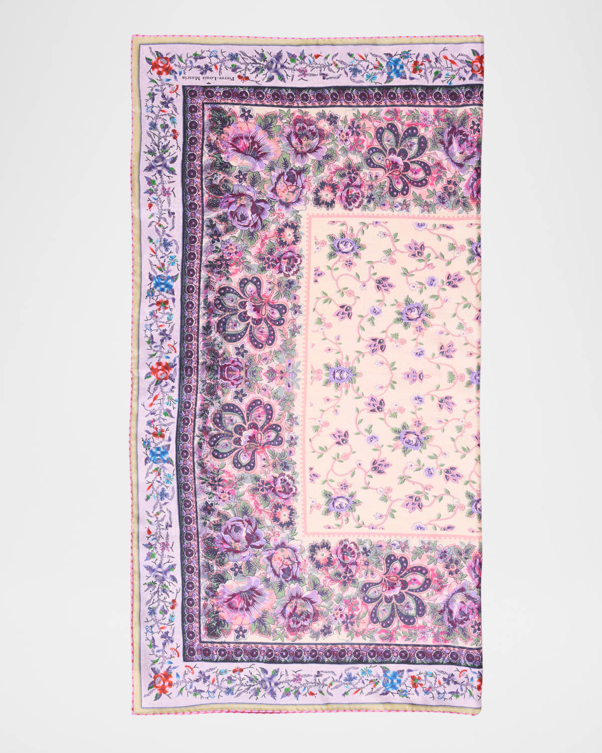 Pierre-louis Mascia Multi-color Floral Silk Square Scarf