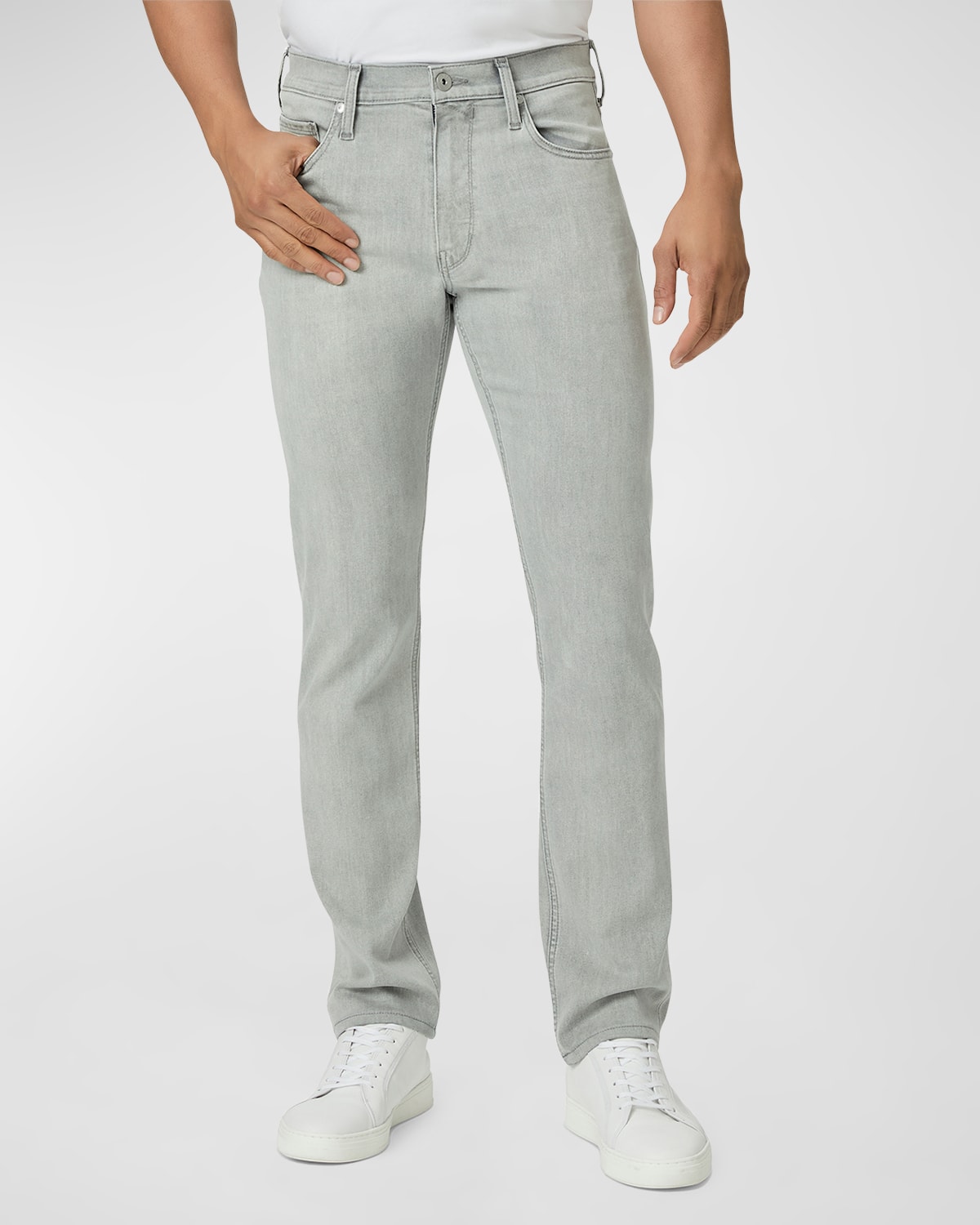 Shop Paige Men's Federal Slim-straight Jeans In Grumman